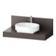 Duravit Console Balcoon 100x55x37 cm, 1 AS, robinet milieu, brun ma-1
