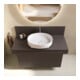 Duravit Console Balcoon 100x55x37 cm, 1 AS, robinet milieu, brun ma
