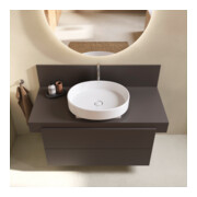 Duravit Console Balcoon 100x55x37 cm, 1 AS, robinet milieu, brun ma-5