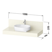 Duravit Console Balcoon 120x55x37 cm, 1 AS, Be mitt, beige sable ma-4