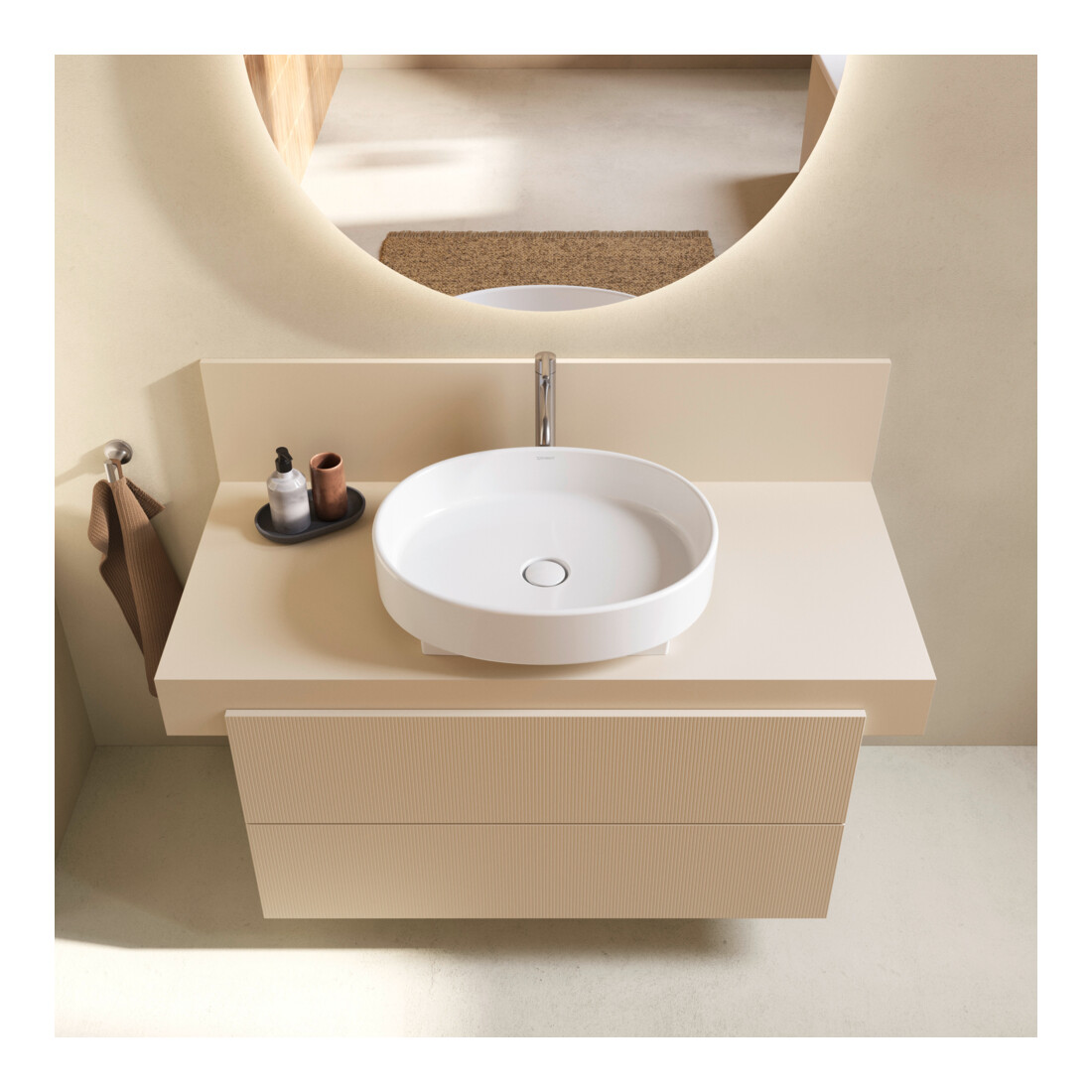 Duravit Console Balcoon 120x55x37 cm, 1 AS, Be mitt, beige sable ma