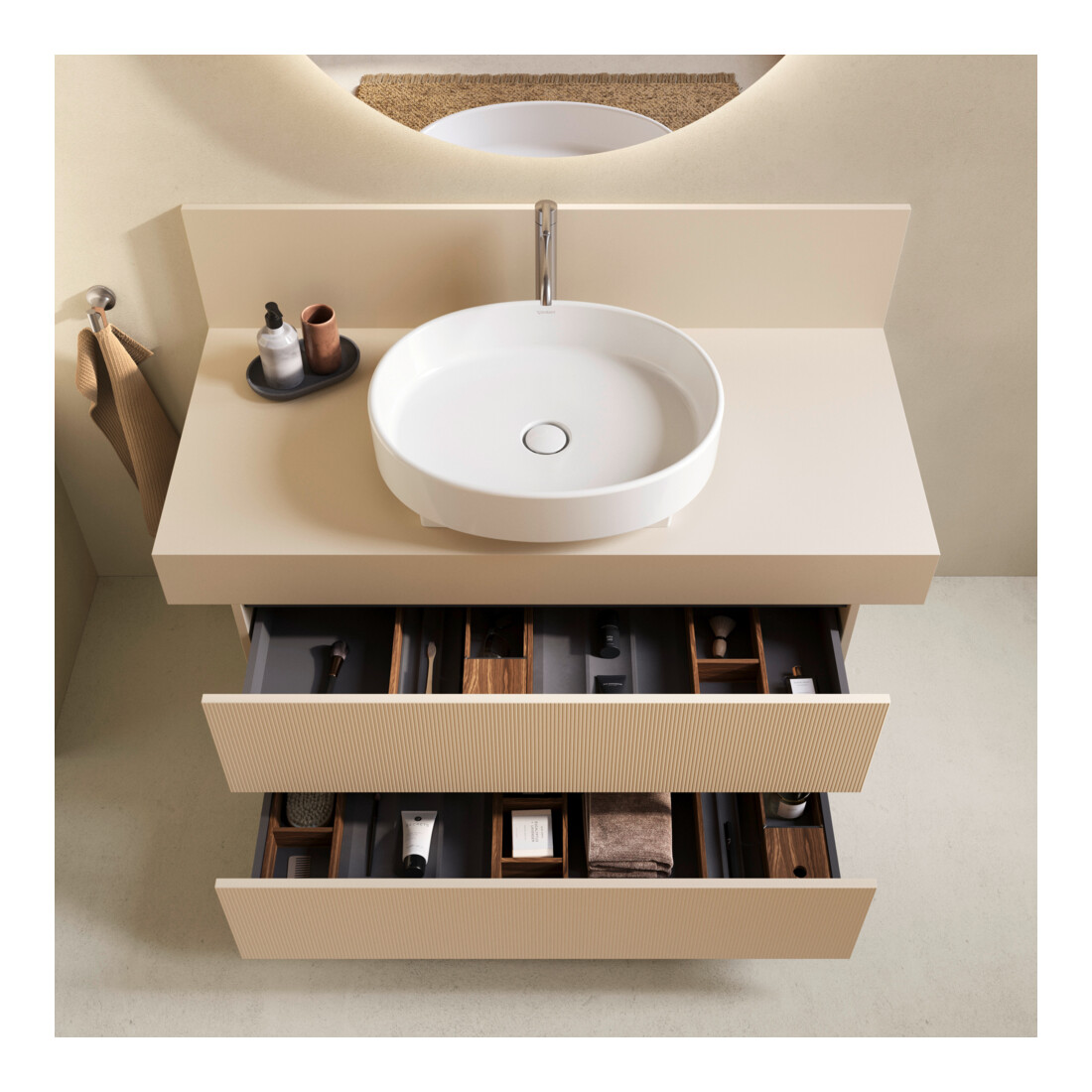 Duravit Console Balcoon 120x55x37 cm, 1 AS, Be mitt, beige sable ma