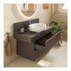 Duravit Console Balcoon 120x55x37 cm, 1 AS, Bec central, marron ma