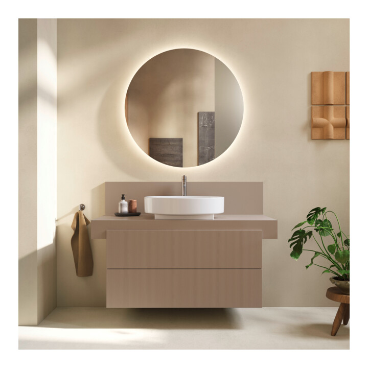 Duravit Console Balcoon 120x55x37 cm, 1 AS, Bec central, montage encastré