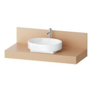 Duravit Console Balcoon 120x55x37 cm, 1 AS, Bec milieu, Terra ma