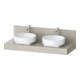 Duravit Console Balcoon 130x55x37 cm, 2 A., Be bs, avec S, Verb-St-1