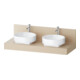 Duravit Console Balcoon 130x55x37 cm, 2 A., double, beige sable-1