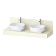 Duravit Console Balcoon 130x55x37 cm, 2 tiroirs, blanc éléphant mat