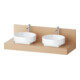 Duravit Console Balcoon 130x55x37 cm, 2 tiroirs, Terra mat-1