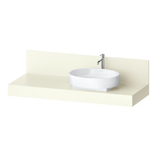 Duravit Console Balcoon 140x55x37 cm, 1 AS, Bec. droite, Ivoire mat