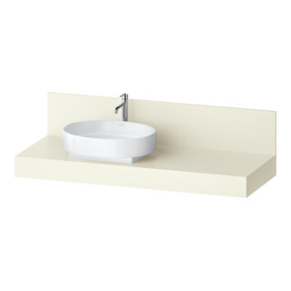 Duravit Console Balcoon 140x55x37 cm, 1 AS, Bec. gauche, ivoire mat