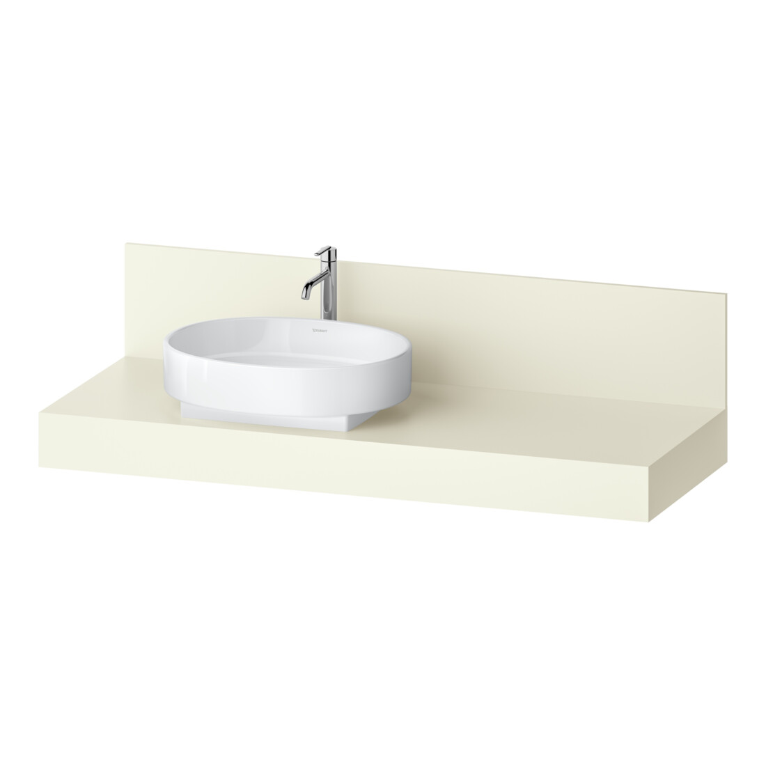 Duravit Console Balcoon 140x55x37 cm, 1 AS, Bec. gauche, ivoire mat