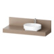 Duravit Console Balcoon 140x55x37 cm, 1 découpe, cuve droite, modifiable-1