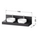 Duravit Console Balcoon 140x55x37 cm, 2 A., Be bs, ba S, Verb-St