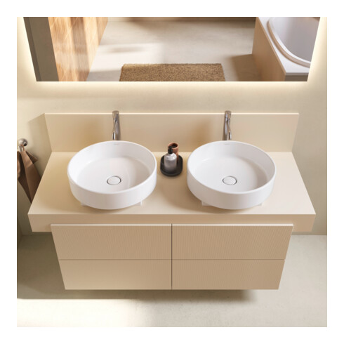 Duravit Console Balcoon 140x55x37 cm, 2 A., double face, beige sable