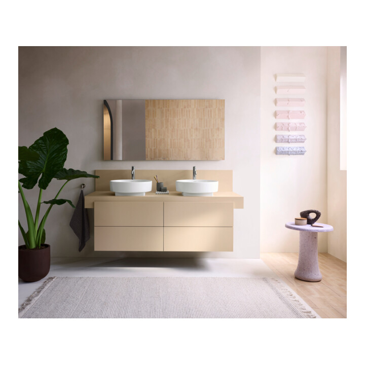 Duravit Console Balcoon 140x55x37 cm, 2 A., double face, beige sable