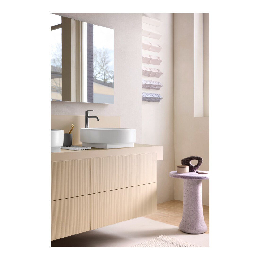 Duravit Console Balcoon 140x55x37 cm, 2 A., double face, beige sable