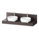 Duravit Console Balcoon 140x55x37 cm, 2 A., double face, marron ma-1