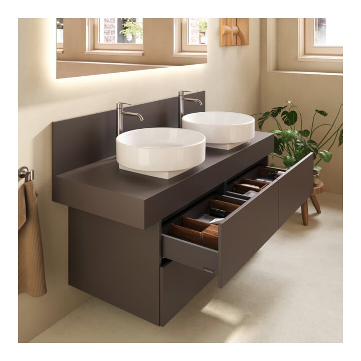 Duravit Console Balcoon 140x55x37 cm, 2 A., double face, marron ma