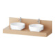 Duravit Console Balcoon 140x55x37 cm, 2 tiroirs, Terra mat-1
