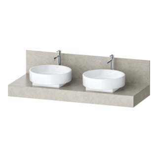 Duravit Console Balcoon 140x55x37 cm, 2 trous, Be bs, avec S, Verb-St