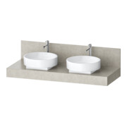 Duravit Console Balcoon 140x55x37 cm, 2 trous, Be bs, avec S, Verb-St