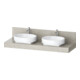 Duravit Console Balcoon 160x55x37 cm, 2 A., Be bs, avec S, Verb-St-1