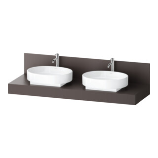 Duravit Console Balcoon 160x55x37 cm, 2 tiroirs, 2 côtés, marron mat
