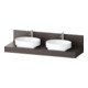 Duravit Console Balcoon 160x55x37 cm, 2 tiroirs, 2 côtés, marron mat-1