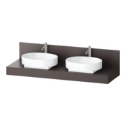 Duravit Console Balcoon 160x55x37 cm, 2 tiroirs, 2 côtés, marron mat