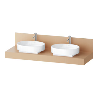 Duravit Console Balcoon 160x55x37 cm, 2 tiroirs, Be beids., Terra ma