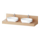 Duravit Console Balcoon 160x55x37 cm, 2 tiroirs, Be beids., Terra ma-1