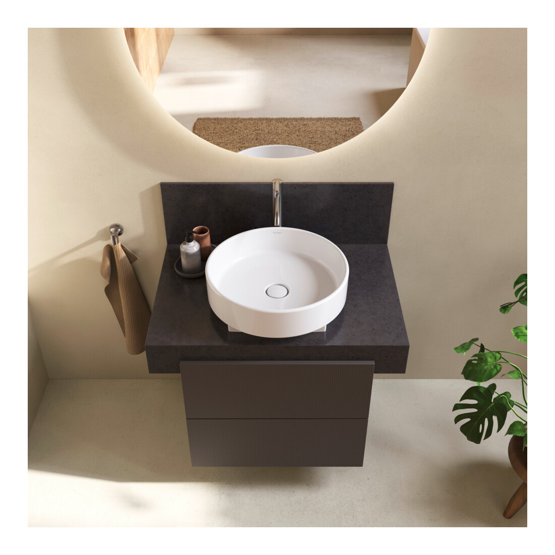 Duravit Console Balcoon 80x55x37 cm, 1 AS, blanc mat, laqué S, fixation murale