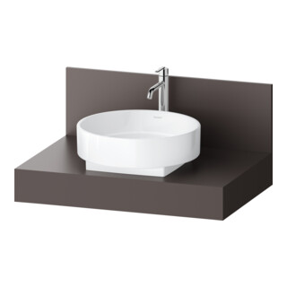 Duravit Console Balcoon 80x55x37 cm, 1 AS mit. lavabo, marron mat