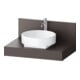 Duravit Console Balcoon 80x55x37 cm, 1 AS mit. lavabo, marron mat-1