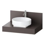 Duravit Console Balcoon 80x55x37 cm, 1 AS mit. lavabo, marron mat