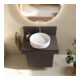 Duravit Console Balcoon 80x55x37 cm, 1 AS mit. lavabo, marron mat