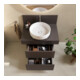 Duravit Console Balcoon 80x55x37 cm, 1 AS mit. lavabo, marron mat