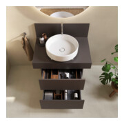 Duravit Console Balcoon 80x55x37 cm, 1 AS mit. lavabo, marron mat-4