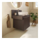 Duravit Console Balcoon 80x55x37 cm, 1 AS mit. lavabo, marron mat