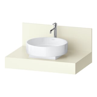 Duravit Console Balcoon 80x55x37 cm, 1 AS robinet central, ivoire mat