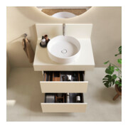 Duravit Console Balcoon 80x55x37 cm, 1 AS robinet central, ivoire mat-4
