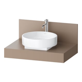Duravit Console Balcoon 80x55x37 cm, 1 découpe lavabo centrale, modifiable