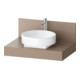 Duravit Console Balcoon 80x55x37 cm, 1 découpe lavabo centrale, modifiable-1