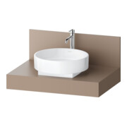 Duravit Console Balcoon 80x55x37 cm, 1 découpe lavabo centrale, modifiable