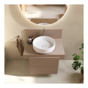 Duravit Console Balcoon 80x55x37 cm, 1 découpe lavabo centrale, modifiable-5