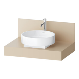 Duravit Console Balcoon 80x55x37 cm, 1 trou robinet, beige sable