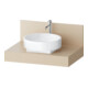 Duravit Console Balcoon 80x55x37 cm, 1 trou robinet, beige sable-1