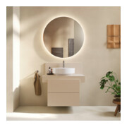 Duravit Console Balcoon 80x55x37 cm, 1 trou robinet, beige sable-2