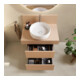 Duravit Console Balcoon 80x55x37 cm, 1 trou robinet, Terra ma